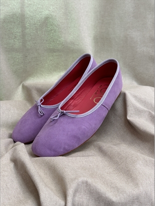 Lolo Ballerina - Volcano Suede Spring Crocus
